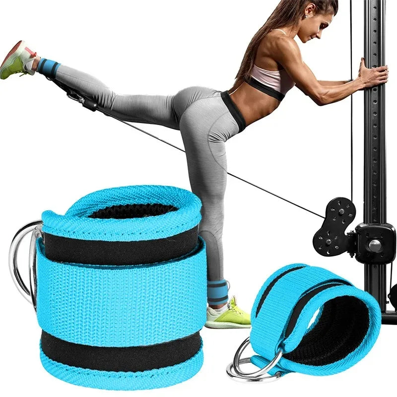 Fitness Ankle Straps Adjustable Ankle Support Padded Cuff Hip Leg Muscle Trainer Yoga Resistance Bands Gym Sport Tension Rope