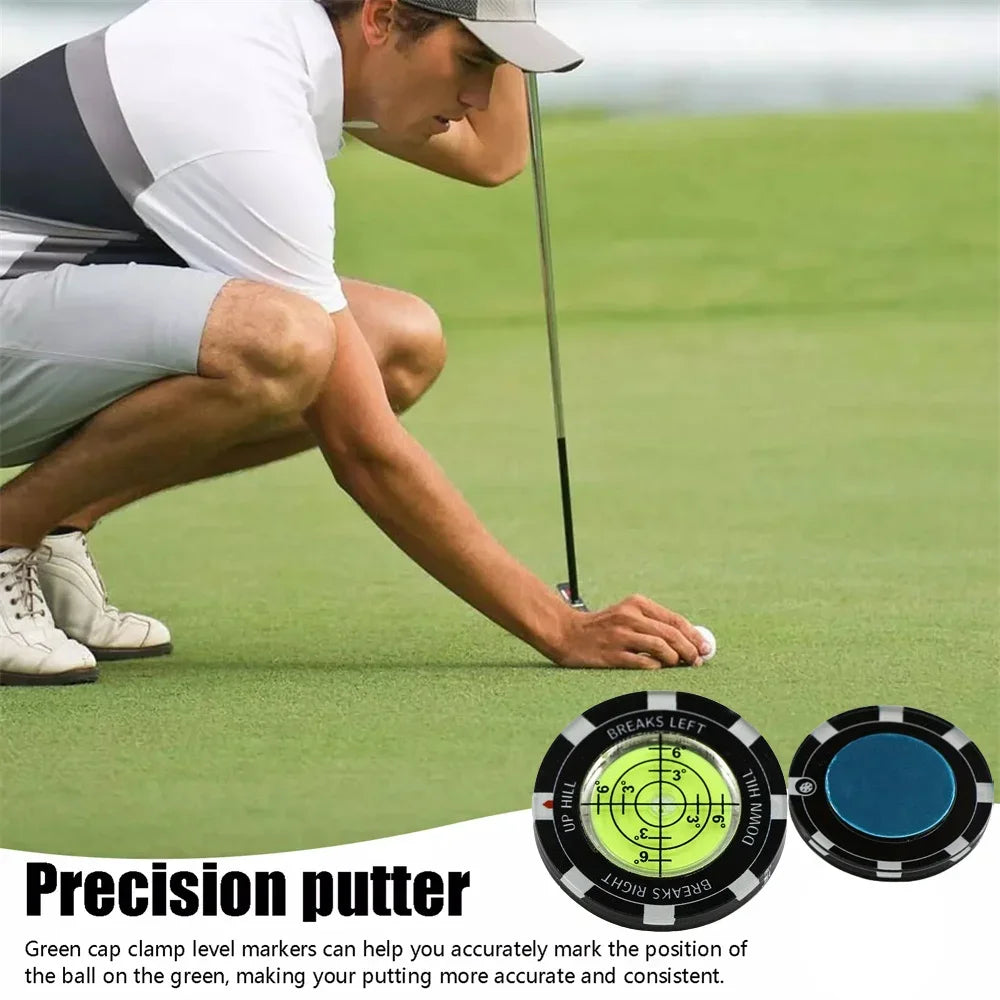 Golf Putt Ball Marker High Precision Round Green Reader Golfing Putting Aid Golf Slope Putting Reader 1PC JJ024