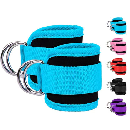 Fitness Ankle Straps Adjustable Ankle Support Padded Cuff Hip Leg Muscle Trainer Yoga Resistance Bands Gym Sport Tension Rope