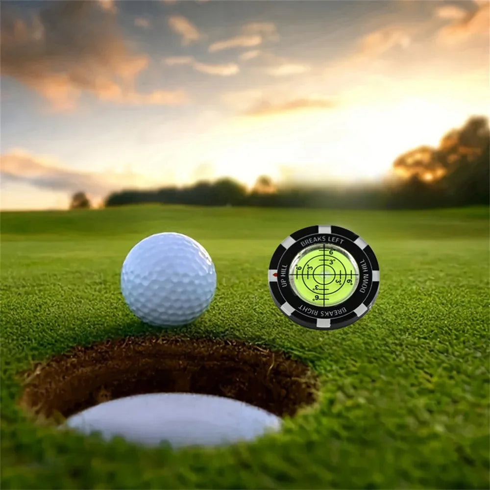 Golf Putt Ball Marker High Precision Round Green Reader Golfing Putting Aid Golf Slope Putting Reader 1PC JJ024