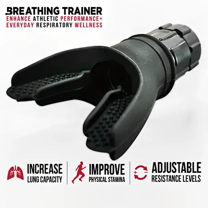 Silicone Breathing Fitness Exercise Equipment Portable Throat Adjustable Resistance Breathing Exercise Device