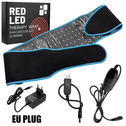 Red Light Therapy Belt 660nm 850nm Near Infrared Light Therapy for Body, Relaxing Muscle, Inflammation, Improve Circulation