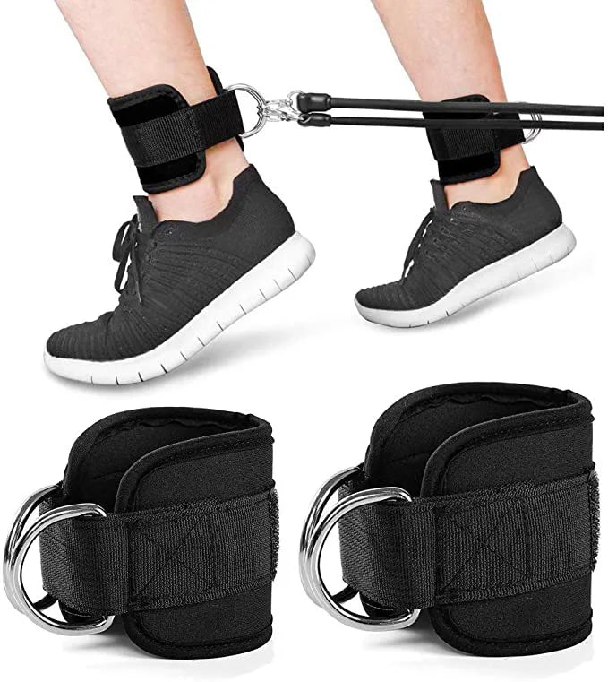 Fitness Ankle Straps Adjustable Ankle Support Padded Cuff Hip Leg Muscle Trainer Yoga Resistance Bands Gym Sport Tension Rope