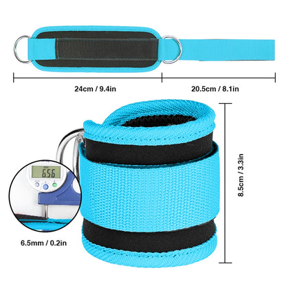 Fitness Ankle Straps Adjustable Ankle Support Padded Cuff Hip Leg Muscle Trainer Yoga Resistance Bands Gym Sport Tension Rope