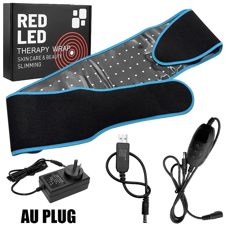 Red Light Therapy Belt 660nm 850nm Near Infrared Light Therapy for Body, Relaxing Muscle, Inflammation, Improve Circulation